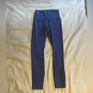 Lululemon Wunder Under 28” Iron Blue Leggings
